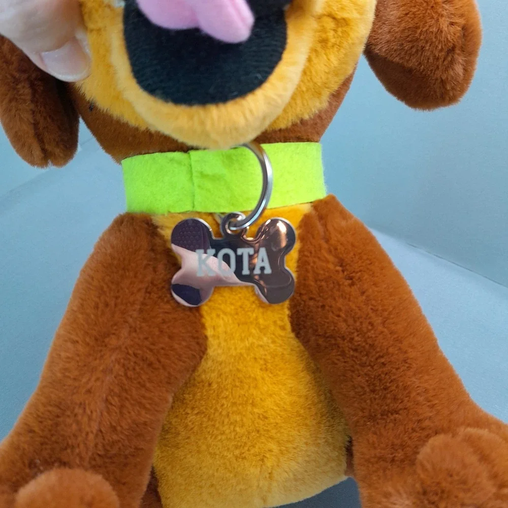 MascotWorks Hyperbound Kota the Dog Plush Brown Black Puppy Mascot 10 Inch
